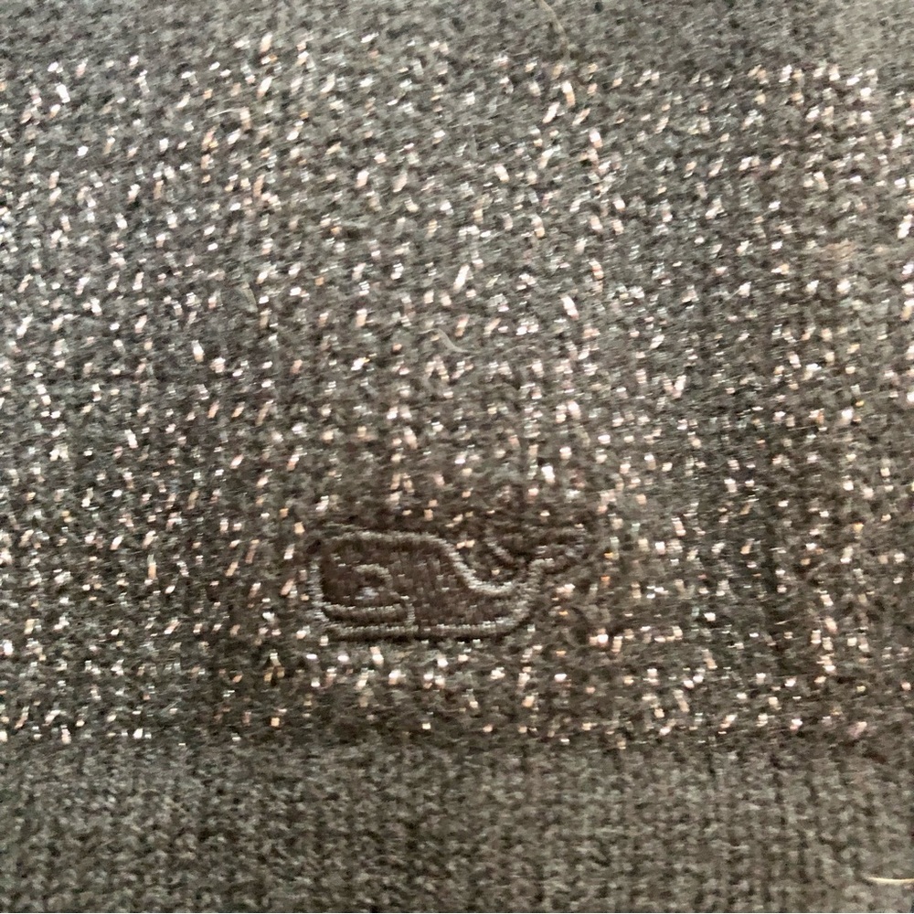 Vineyard Vines metallic‎ silver and black striped wool sweater dress size xs - Picture 7 of 8